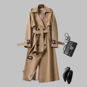 Tia - Elegant Knee-Length Loose Fit Coat