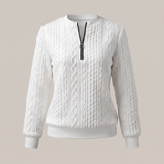 SUSAN HALF-ZIP SWEATER