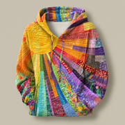 Amanda Wildflower Patchwork Print Hoodie