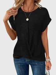 Isa | Elegant Blouse With Crew Neck