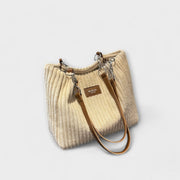 Olivia - Soft Cord Shoulder Bag