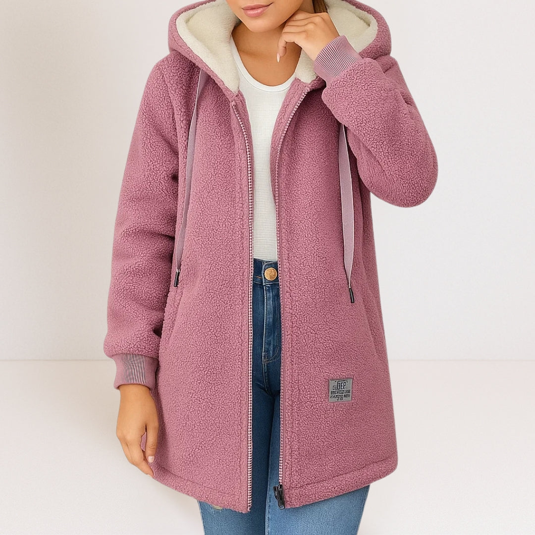 Phoebe Cozy Fleece Jacket with hood