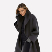 Women's Oversized Collar Coat Hip-Length Long Sleeve