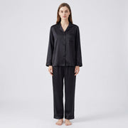 Women's Button-Front Pyjama Set with Notch Collar