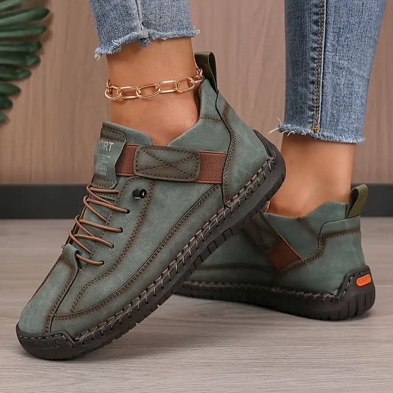 Mia sneaker shape and upper