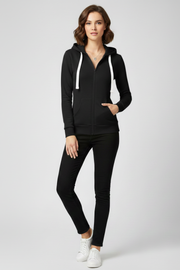 Grace | Women’s Hoodie with Front Zipper and Kangaroo Pockets