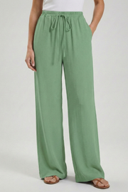 Claire | Women’s Palazzo Trousers with Drawstring Waist and Side Pockets