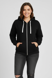 Hailey | Women’s Zip Hoodie with Drawstring Hood and Front Pockets