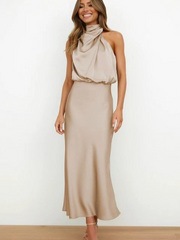 Faith | Women’s Chic Halter Evening Dress