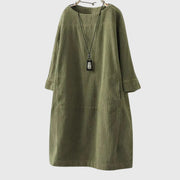 Grace | Relaxed Corduroy Midi Dress