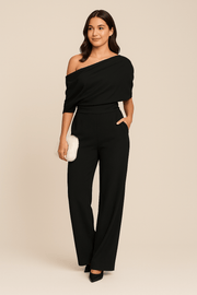 Margaret | Women’s Chic One-Shoulder Spring Jumpsuit